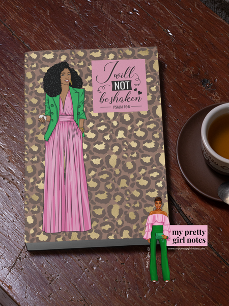Not Shaken: Pink Cheetah Journal