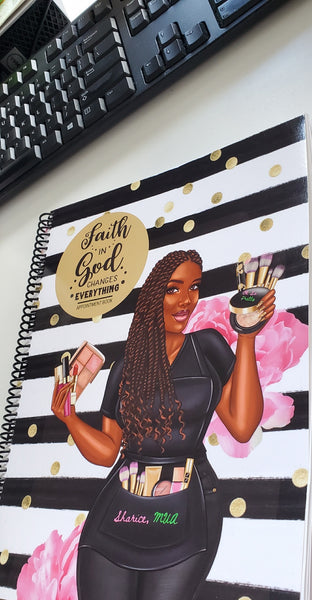 Faith + God = Change: Undated Appointment Book for MUAs (Custom Request)